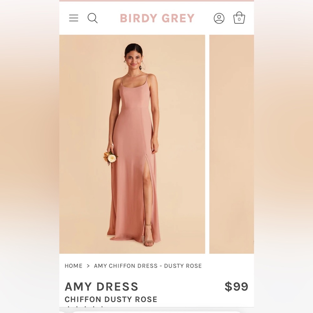 Amy Dress in Dusty Rose - Birdy Grey Bridesmaid dress
